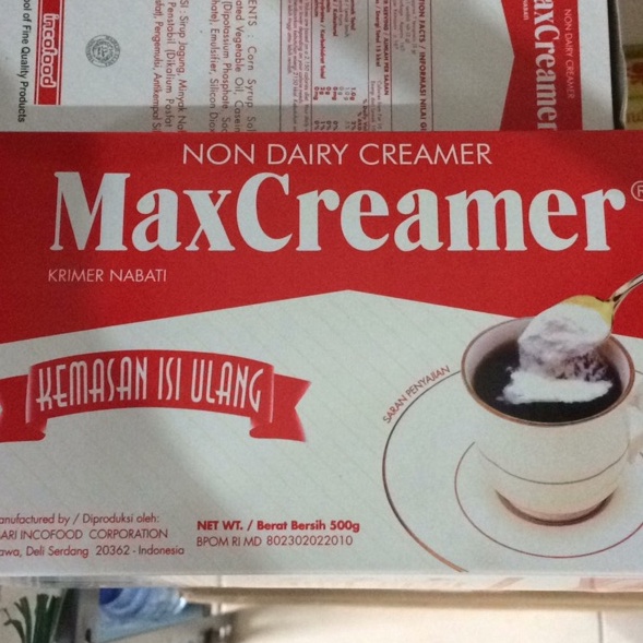 

Stock Banyak MaxCreamer refill 500gr/max creamer 500 gr/krimer 500 gram Baru