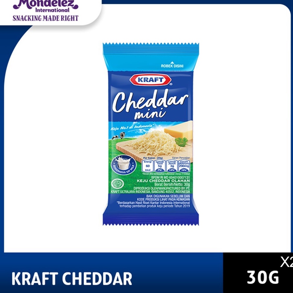 

GROSIR Kraft Keju Cheddar Regular 30g Untuk Kue dan Burger - twinpack