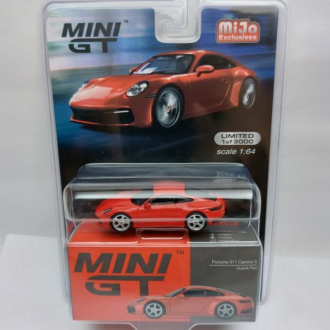 MiniGT Mini GT 283 Porsche 911 (992) Carrera S Guards Red blister
