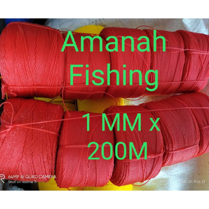 

SMNL0492 Terlaku.../ Tali Tambang Plastik Ukuran diameter tali : 1 mm