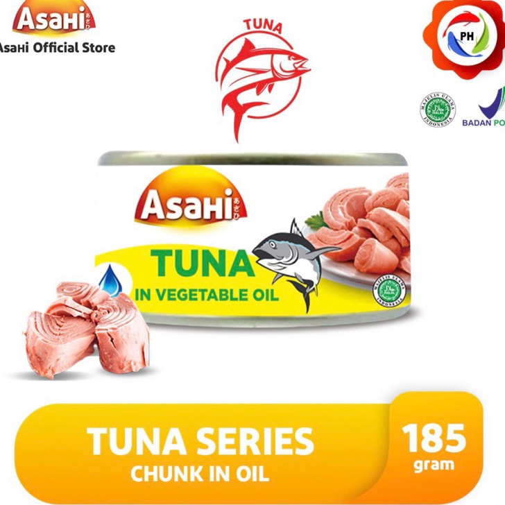 

BDKB9839 Terbaru Asahi tuna kaleng 185g dalam minyak- daging UTUH BUKAN SERPIHAN