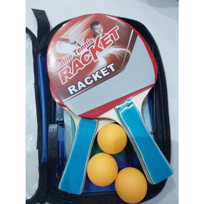 BAT PINGPONG BUTTERFLY SET ISI 2 TIANG NET PINGPONG DAN BOLA PINGPONG ORIGINAL