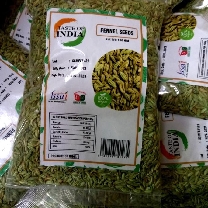 

```````] Sonf Fennel Seeds Premium 100 gram Packing asli