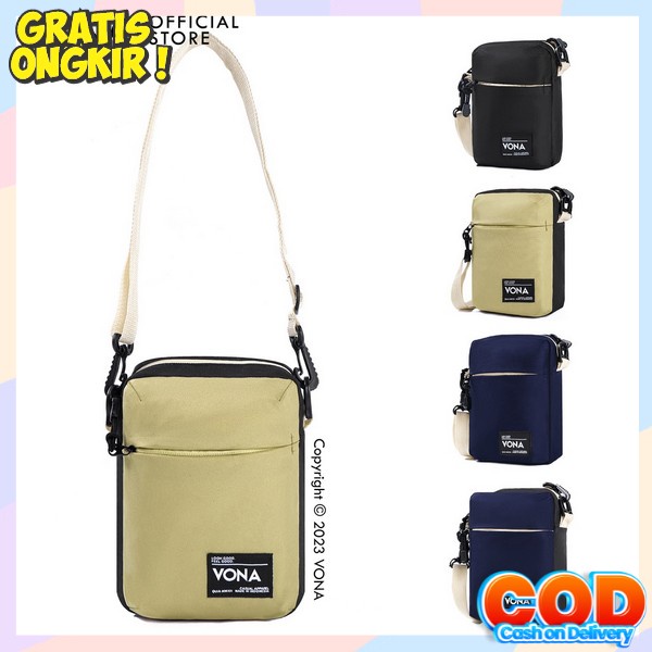 Tas Selempang Polos Pria Slempang Kasual Cowok Hitam Slingbag Bahu Keren Murah Tas Selempang Pria Sl