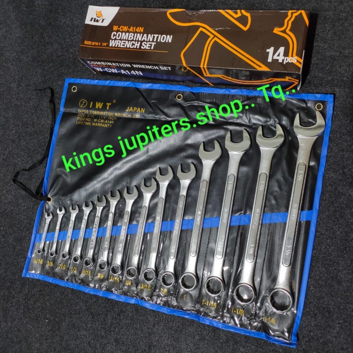 Promo Iwt Inchi Kunci Kombinasi Wrench Ringpas Ring Pas Set 5/16 Sd 1In Iwt
