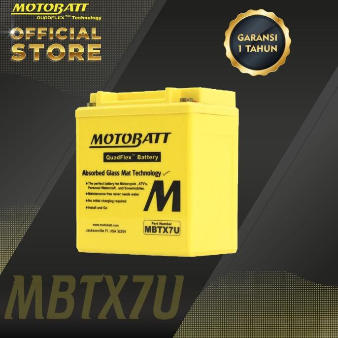 Motobatt Quadflex MBTX7U - 8Ah (Garansi 1 Tahun)