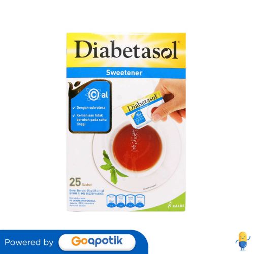 

DIABETASOL SWEETENER BOX 25 SACHET