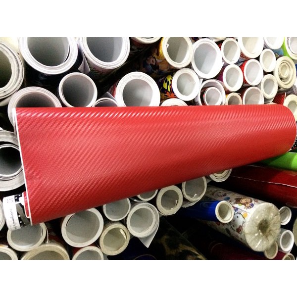 Sale Stiker Skotlet Carbon Merah