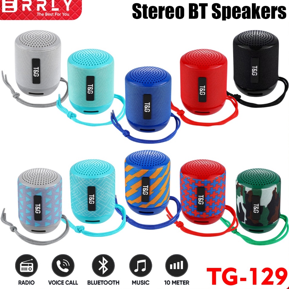 ➘ Speaker Bluetooth TG129 Wireless Speaker Mini Super Bass TG 129 Speaker Aktif Mini TG-129 Speaker 