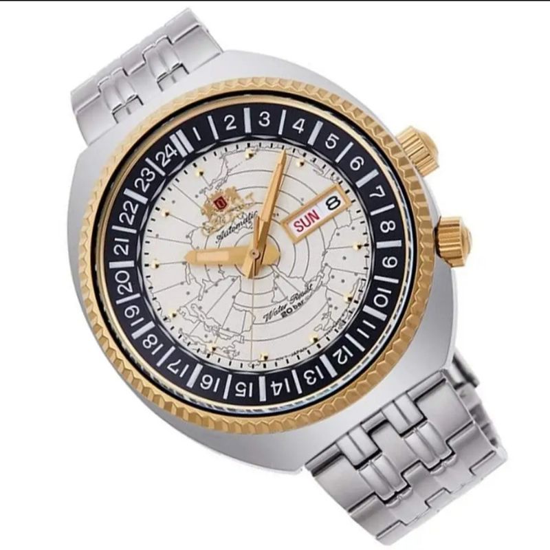 Jam tangan Orient automatic diving revival world map men