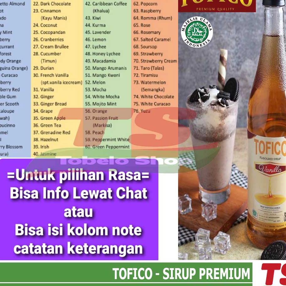 

Terkini TOFICO / SIRUP TOFICO / TOFICO SYRUP / SIRUP PREMIUM / SIRUP VIRAL / SIRUP KEKINIAN
