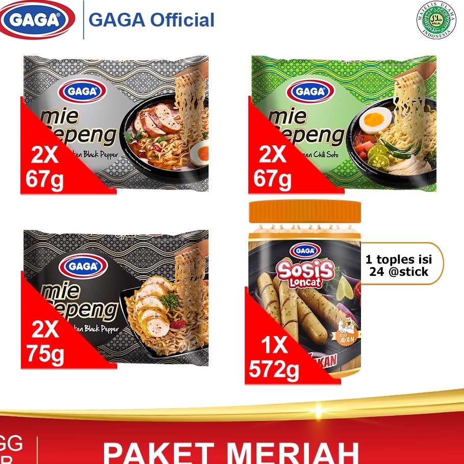 

DWNS6254 11.11 Beli 6 pcs Mie Gepeng GRATIS 1 Toples Sosis Loncat Rasa Ayam (isi 24 pcs). (GGB)