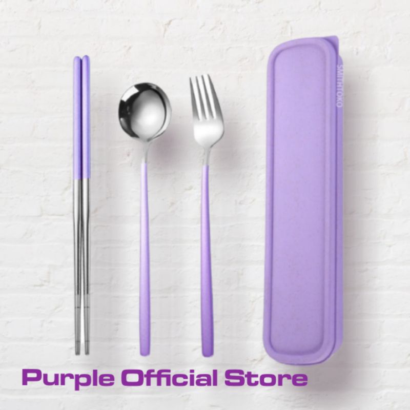 Sendok Set Makan Ungu