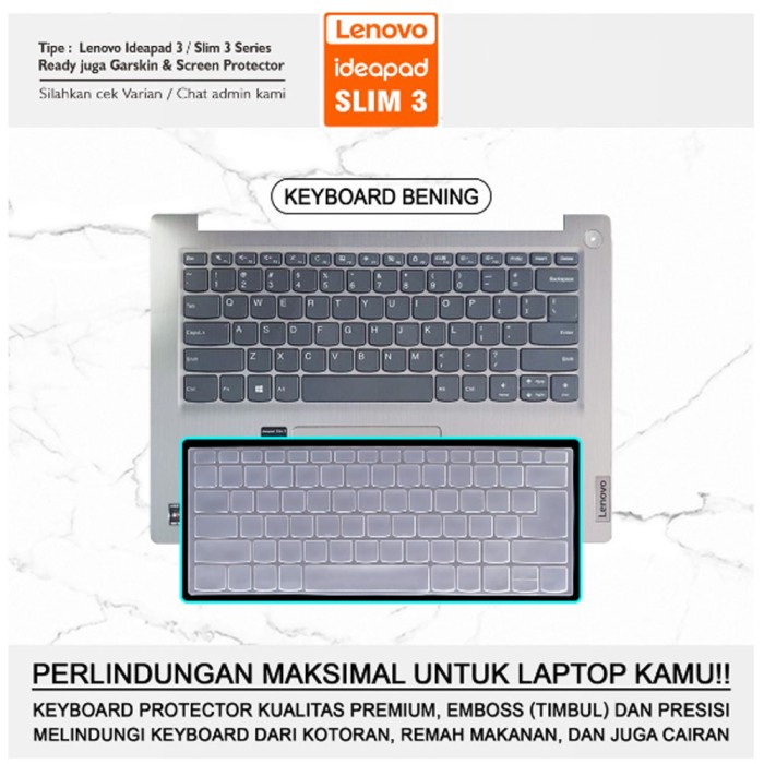 Lenovo Yoga Slim 7 7i Pro-14ACH5 Cover Silicone Protector Keyboard