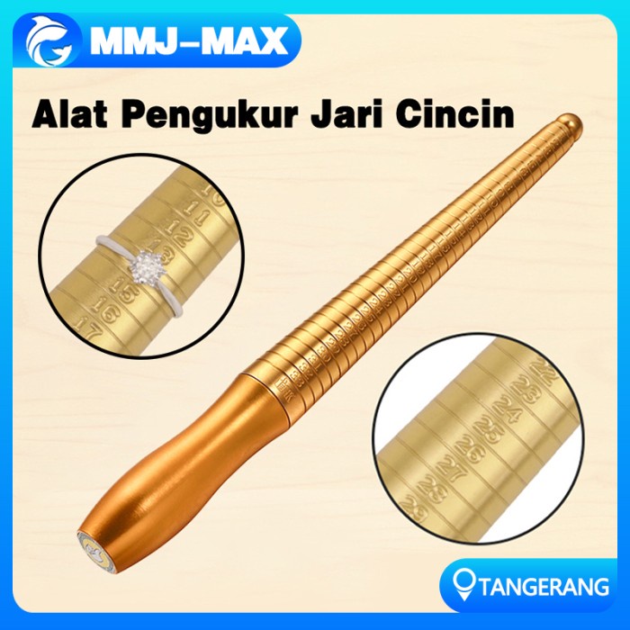 

PERHIASAN UKURAN JARI TONGKAT PENGUKUR JARI LOGAM PENGUKUR CINCIN