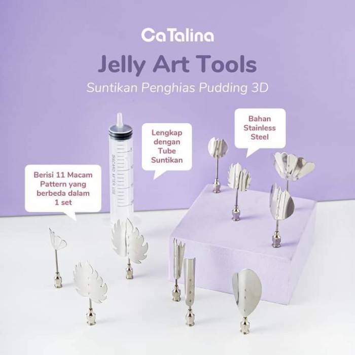 Terlaris Alas Hias Puding / Jelly 11Pcs Set 3D Gelatin/ Jelly Art Tools