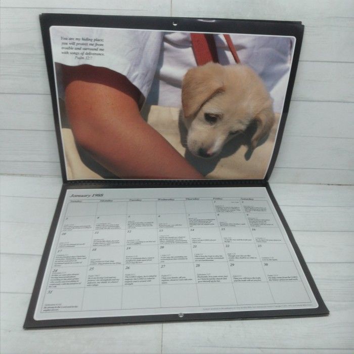 Kalender Jadul Gantung Tahun 1988 Little Friends Daily Scripture Calen