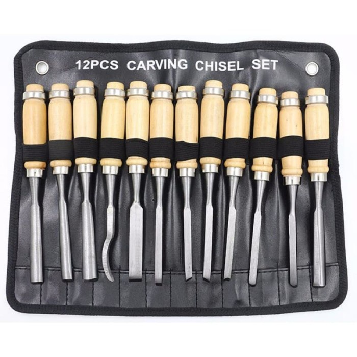 

GINFLASH SETUKIR PAHAT KAYU 12 IN 1 WOOD CARVING ARTOE12