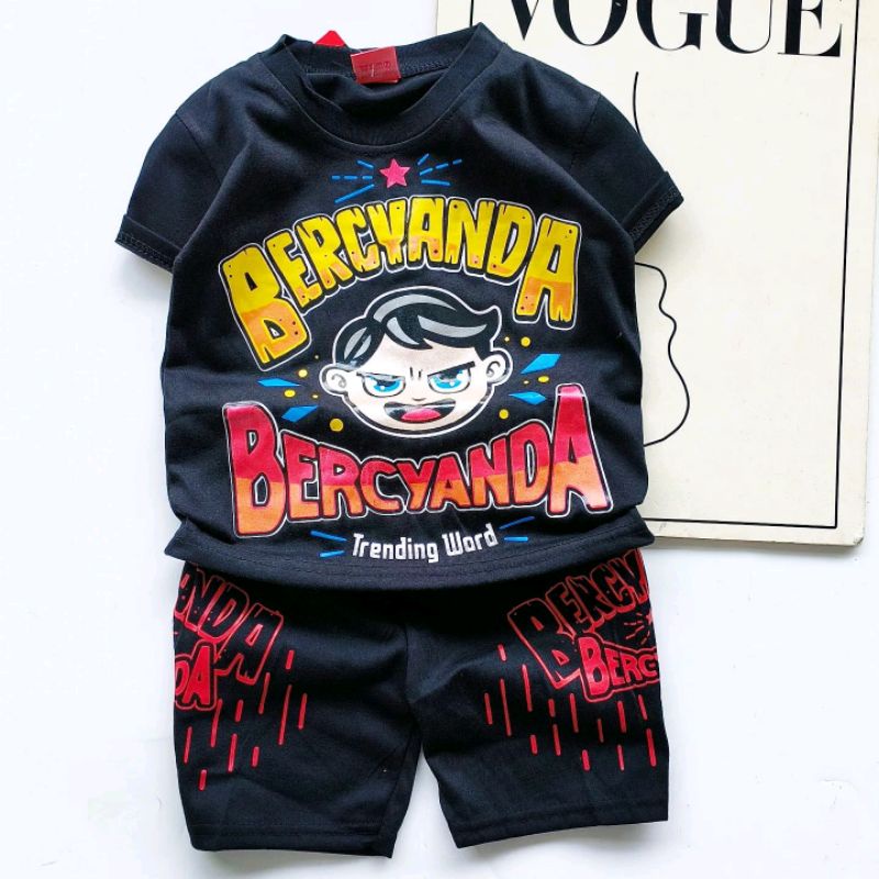 PIYAMA ANAK BERCYANDA JARGON VIRAL BAJU ANAK COWOK CEWEK UNTUK UMUR 1-10TAHUN