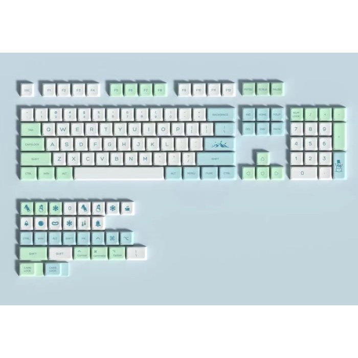 Snow Mountain Keycaps Pbt Xda Profile