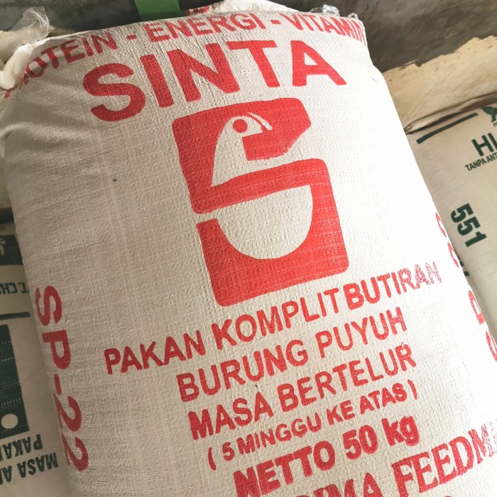 Terlaris Sp-22 / Pakan Komplit Butiran Burung Puyuh Petelur Sp22 / Sinta Sp 22