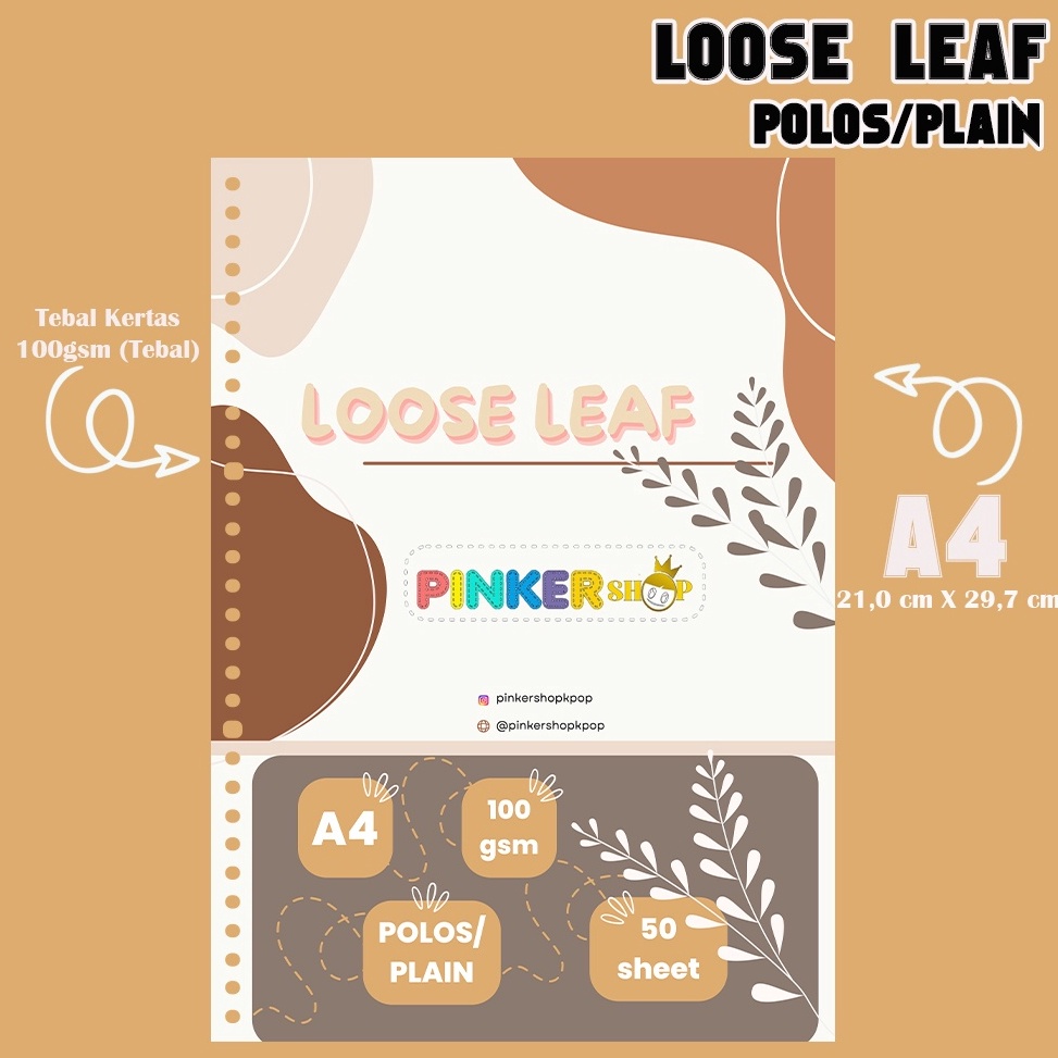 

3.3 Flash Sale A4 Loose leaf HVS 100gsm- POLOS by pinkershop