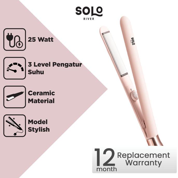 NEW SOLO RIVER Catokan Rambut Hair Curler Catok Automatic Use Hair Straigh