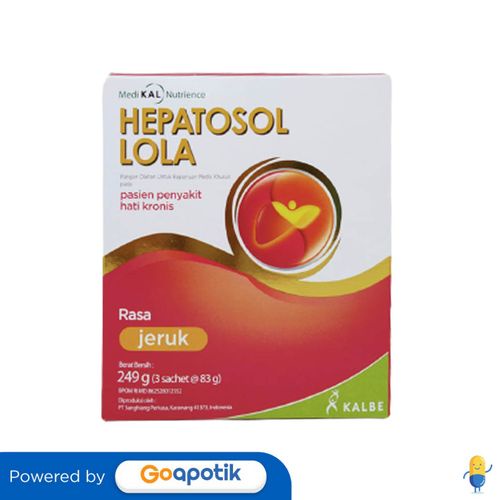 

HEPATOSOL LOLA RASA JERUK 249 GRAM (3 X 83 GRAM) BOX