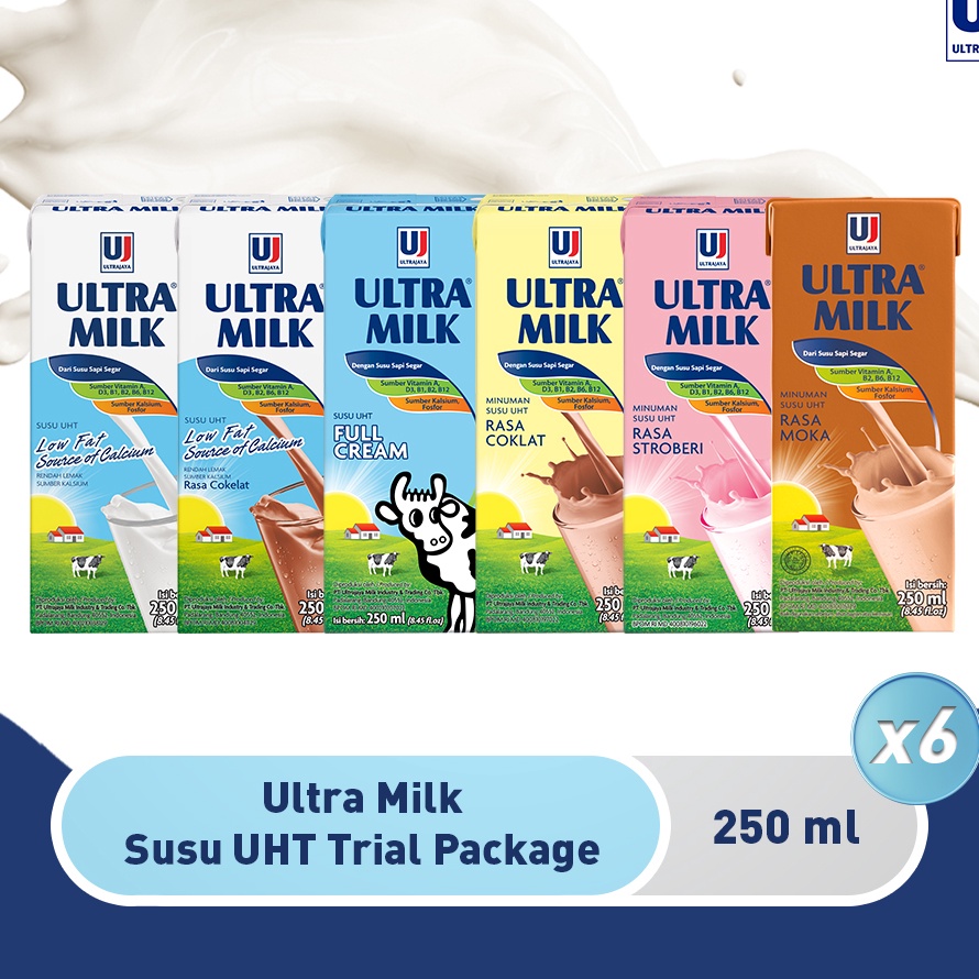 

Promo Ultra Milk Susu UHT 250ml Trial Package [Paket isi 6pcs] Seller