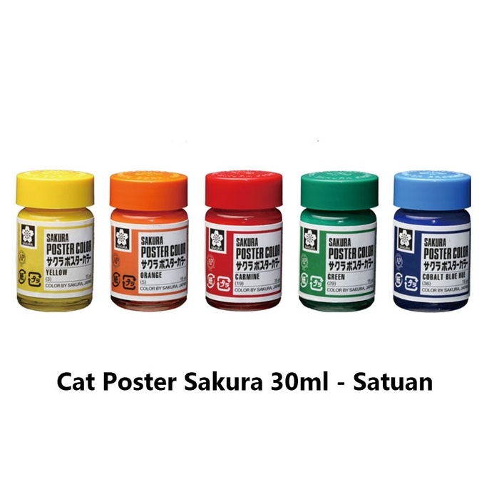 

5.5 HARGA GROSIR Sakura Poster Color 30ml Satuan / Cat Poster Sakura 30ml