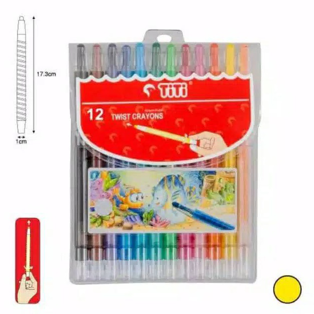 

9.9 Product HOT Crayon Titi Putar 12 Warna Panjang Original