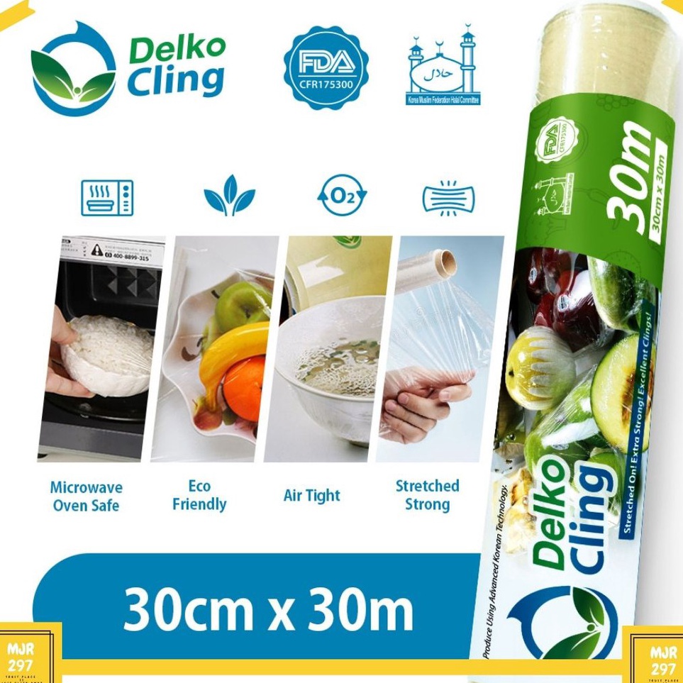 Terbaru PLASTIK PEMBUNGKUS MAKANAN | PLASTIK WRAPPING MAKAN | CLING WRAP | DELKOCHOICE 30CM x 30 ➳➵✻
