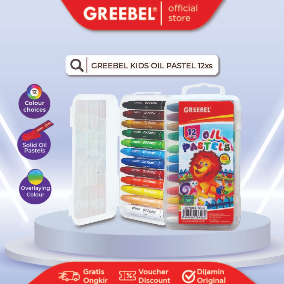 

Terbaru 3.3 GREEBEL Crayon Krayon Kids Oil Pastel 12 Warna Ukuran XS (12C XS) tdk berdebu cerah utk anak sekolah art& tdk beracun