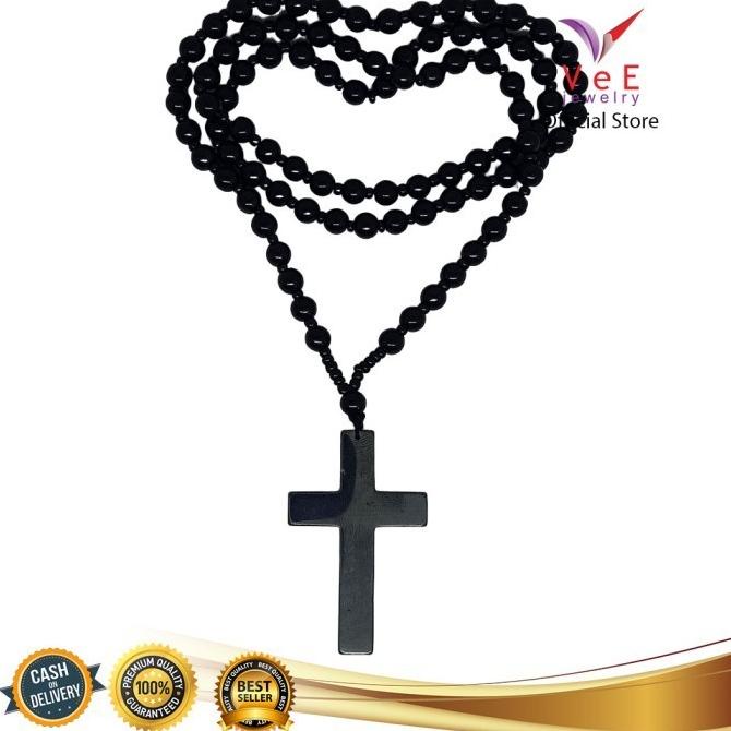 G 7V Kalung Salib Batu Giok Asli Cina Liontin Batu Blustin - Vee Feng