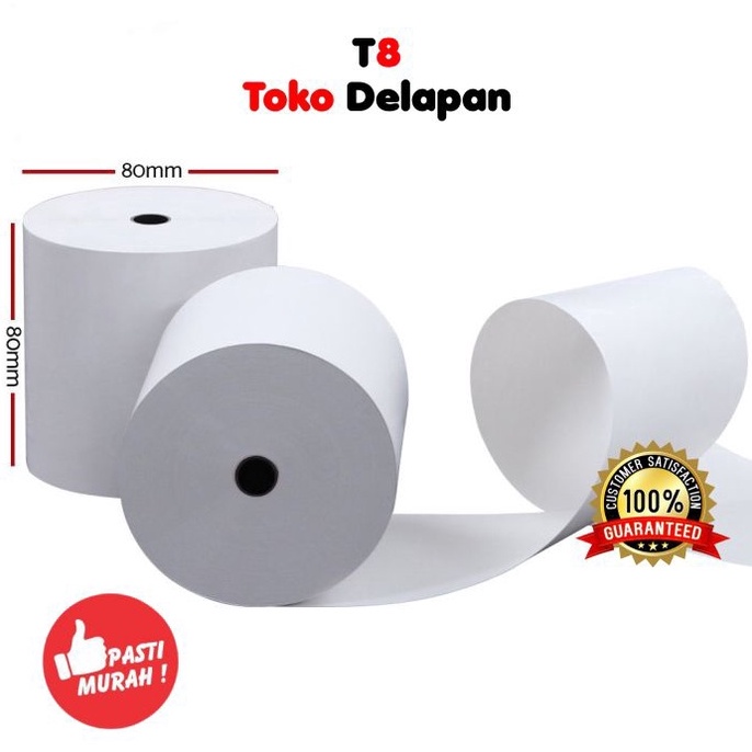 

9.9 Terlaris Kertas Kasir Struk / Thermal Paper / EDC - 80X80mm