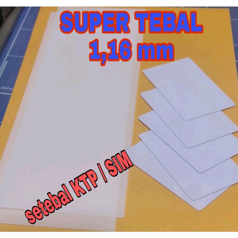 

Terlaris kertas pvc id card super tebal 1,16 mm