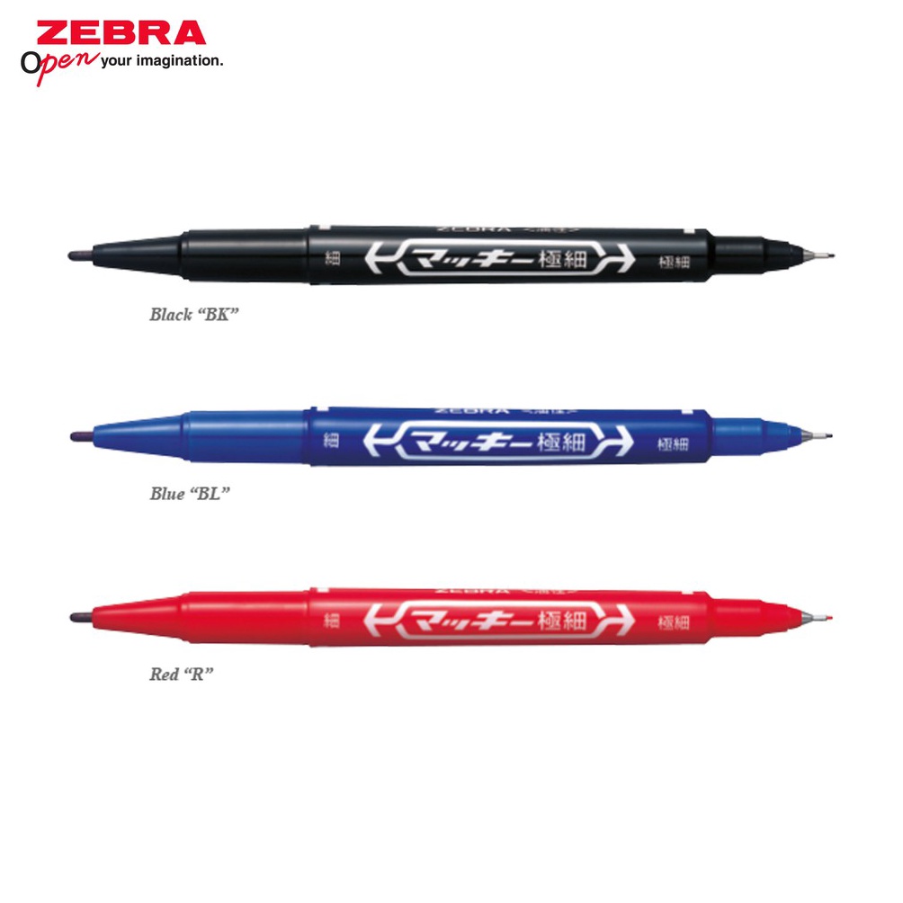 

3.3 Promo Brand Marker/Spidol Permanent ZEBRA McKie Extra Fine