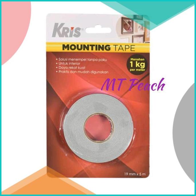

KRIS MOUNTING TAPE 19MMx5MTR DOUBLE SIDE FOAM DOUBLE TAPE 20JVLZ3 last stok