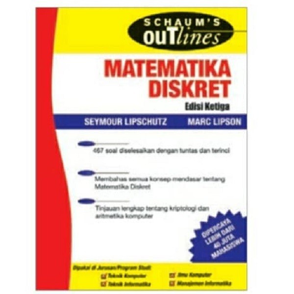 DISKON SPESIAL SCHAUM'S: MATEMATIKA DISKRET ED. 3# TERBARU