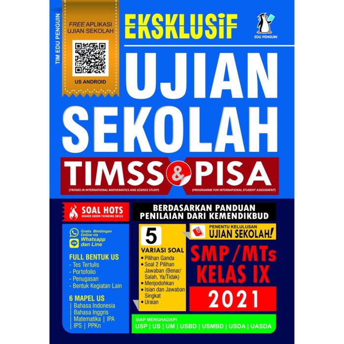 PROMO BUKU EKSKLUSIF UJIAN SEKOLAH PIRLS & TIMSS SMP/MTS KELAS 9, IX 2021 TERBARU