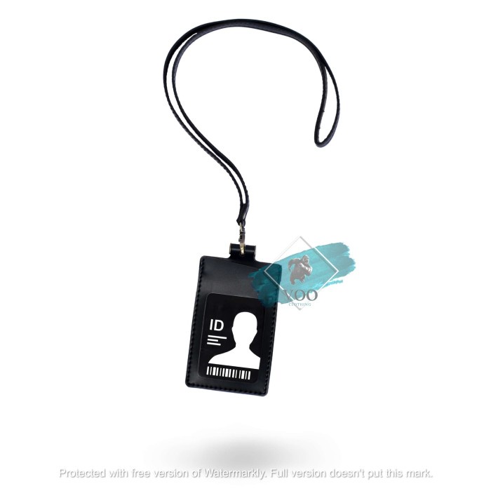 

MURAH ID Card Kalung Holder TEMBORO Name Tag Souvenir Warna HITAM
