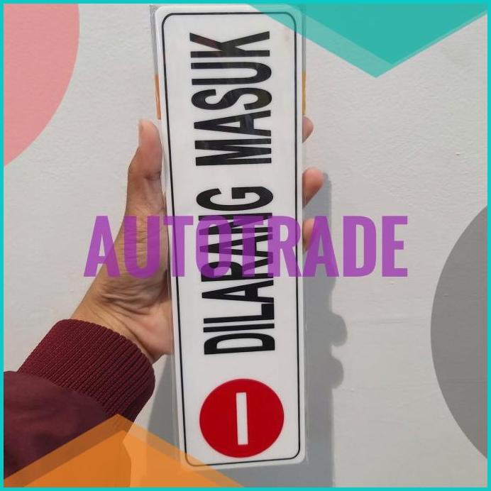 

KRIS SIGN ACRYLIC LABEL STICKER ANODIZED AKRILIK STIKER DILARANG MASUK 20JVLZ3 onderdil