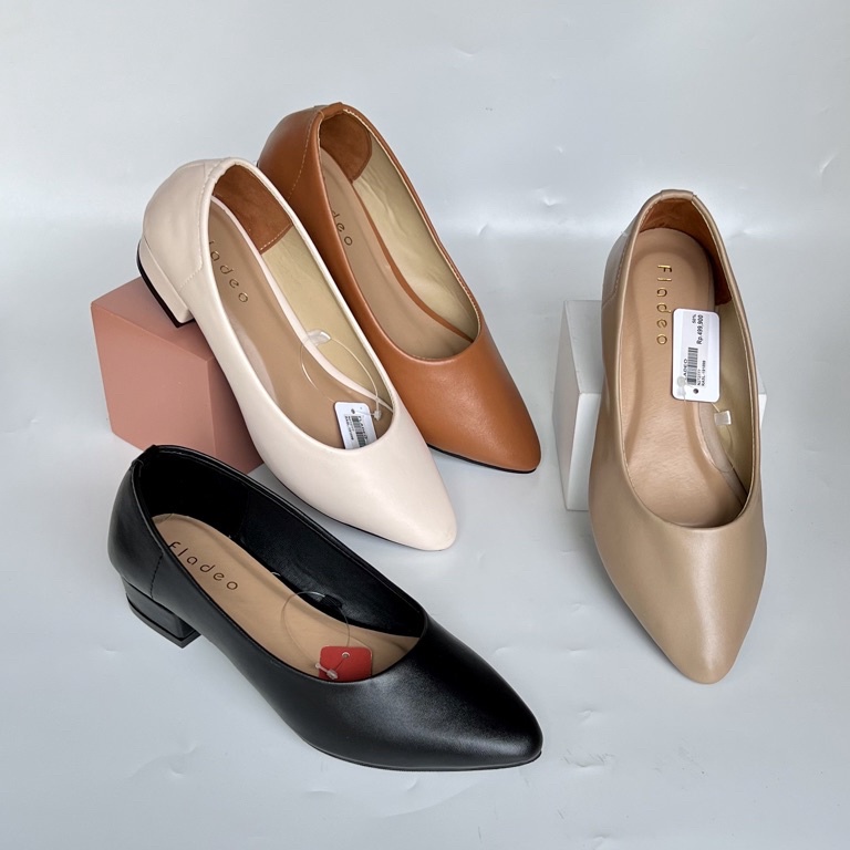 WBTL4323  Sepatu Kerja Wanita Fantofel Fladeo Terbaru