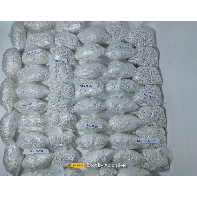 [D☝65P Perak granule / perak murni / perak masak (Min pembelian 5gr) [PROMONJS3]