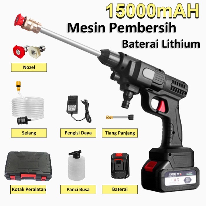 JET CLEANER MESIN CUCI MOBIL PENYEMPROT AIR TEKANAN TINGGI PORTABEL