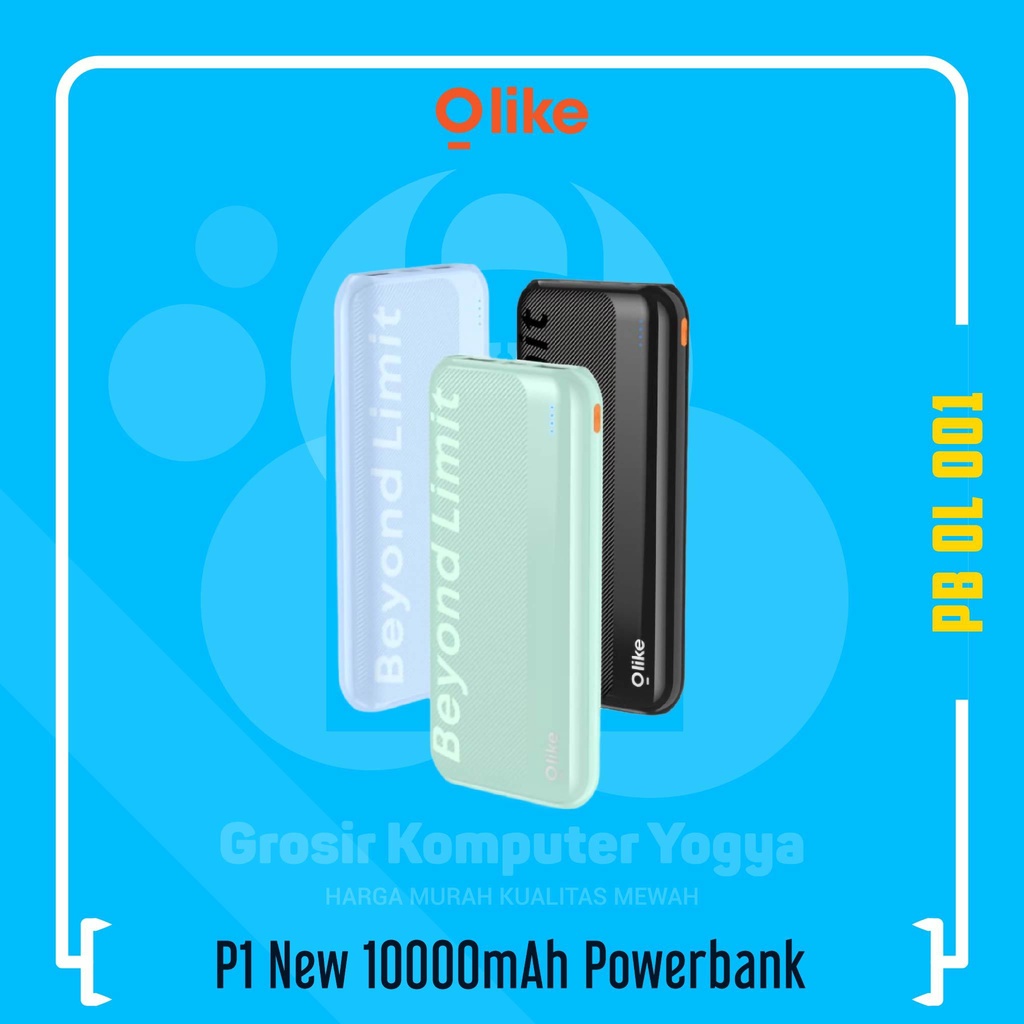 Olike P1 New 10000mAh Dual Input Output Power Bank Powerbank