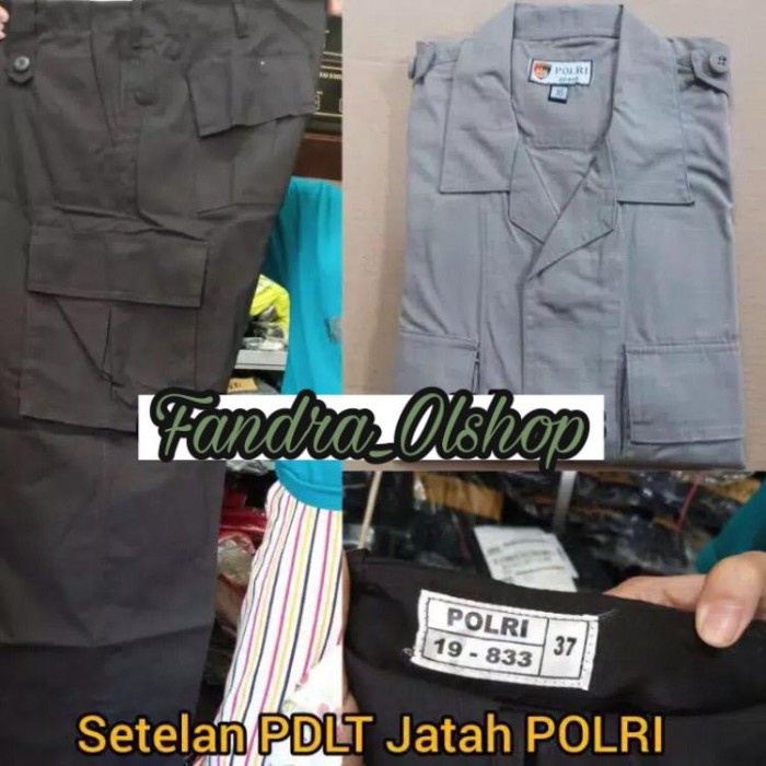 Promo Setelan Baju Pdl Jatah Polri Pdlt A1 Seragam Dalmas Brimob Sabhara 