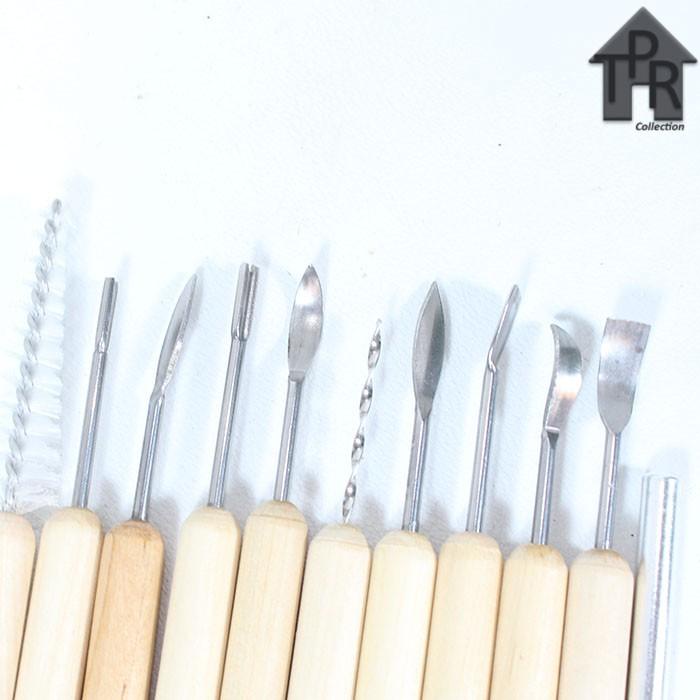 

Butsir Set / Alat Ukir Clay / Pottery Tool / Modelling Tools - 11Pcs.