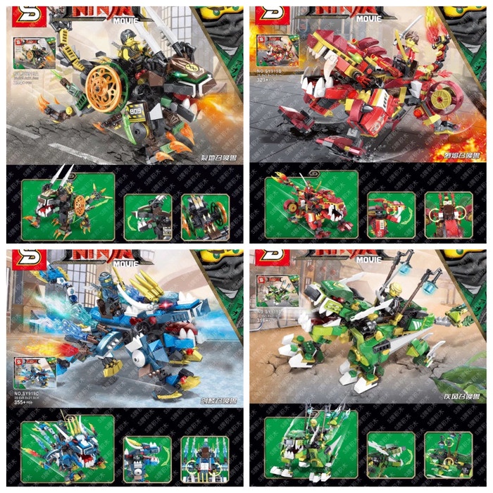✅COD Brick Sy 919 Ninja Go Movie Minifigure Block Sy919 Bisa Gojek
