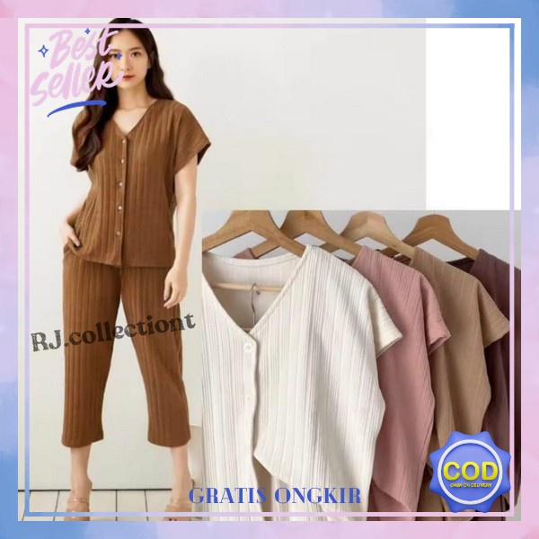 Oneset Korea Style Setelan Wanita Murah One Set Dewasa Premium Setelsn Import Kekinian Baju Swtelan 